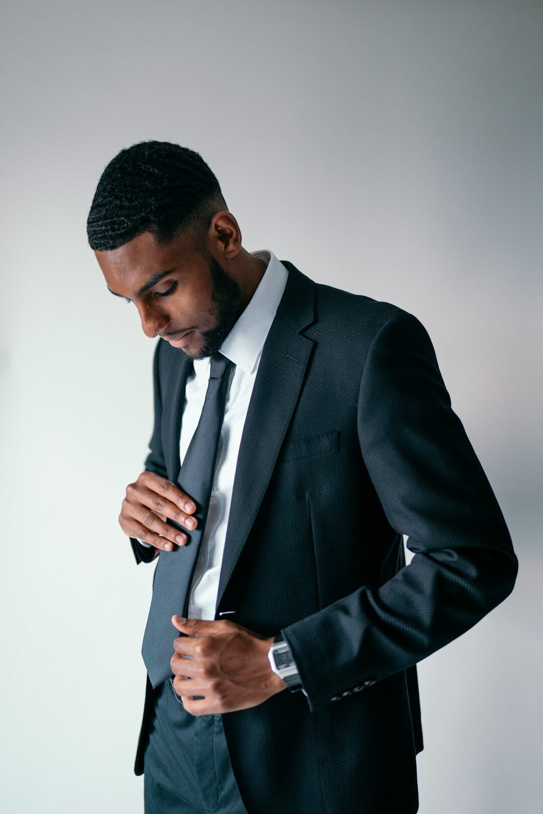 Studio portrait of a black businessman digital transformation consultant