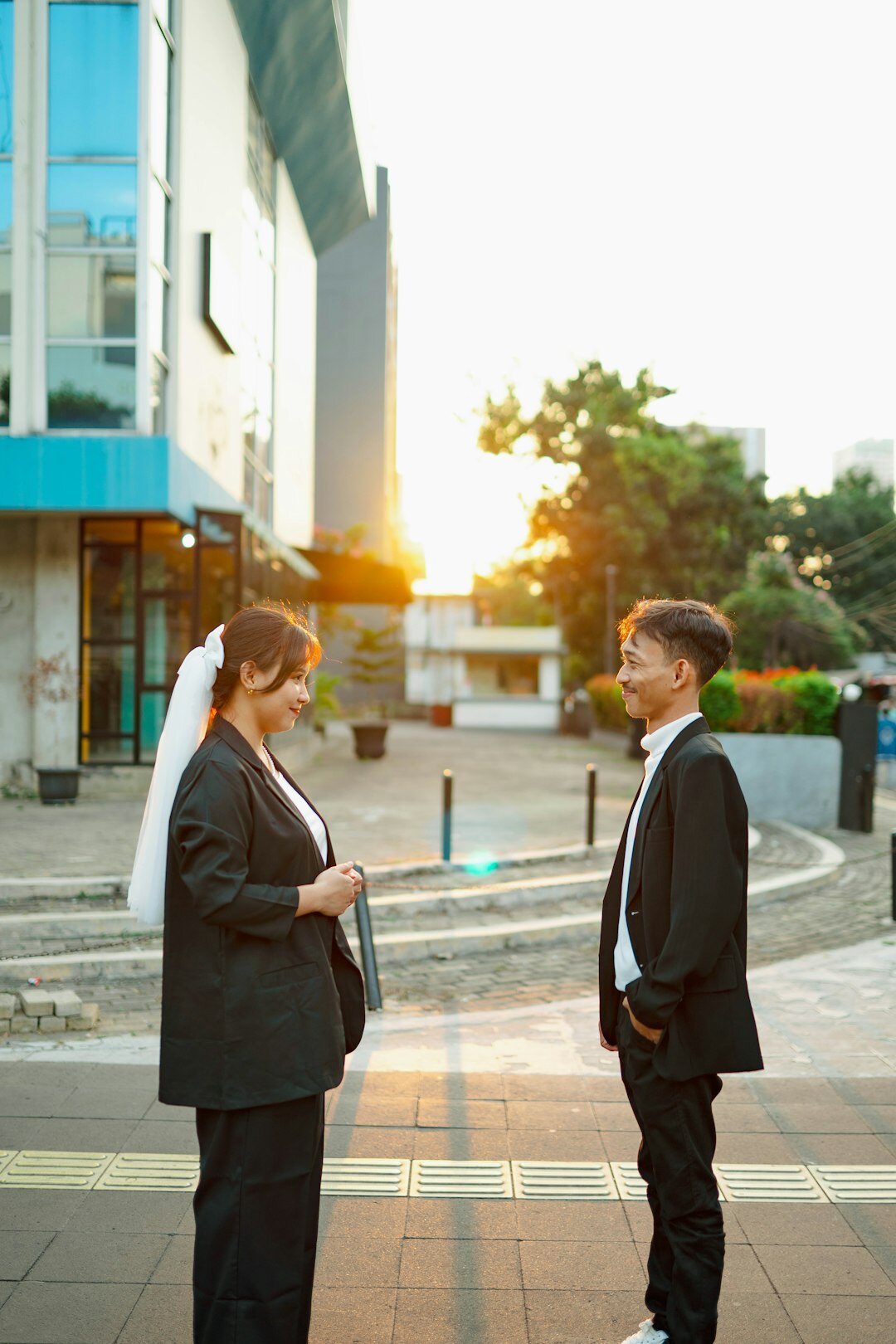 Two business professionals shaking hands after a successful meeting