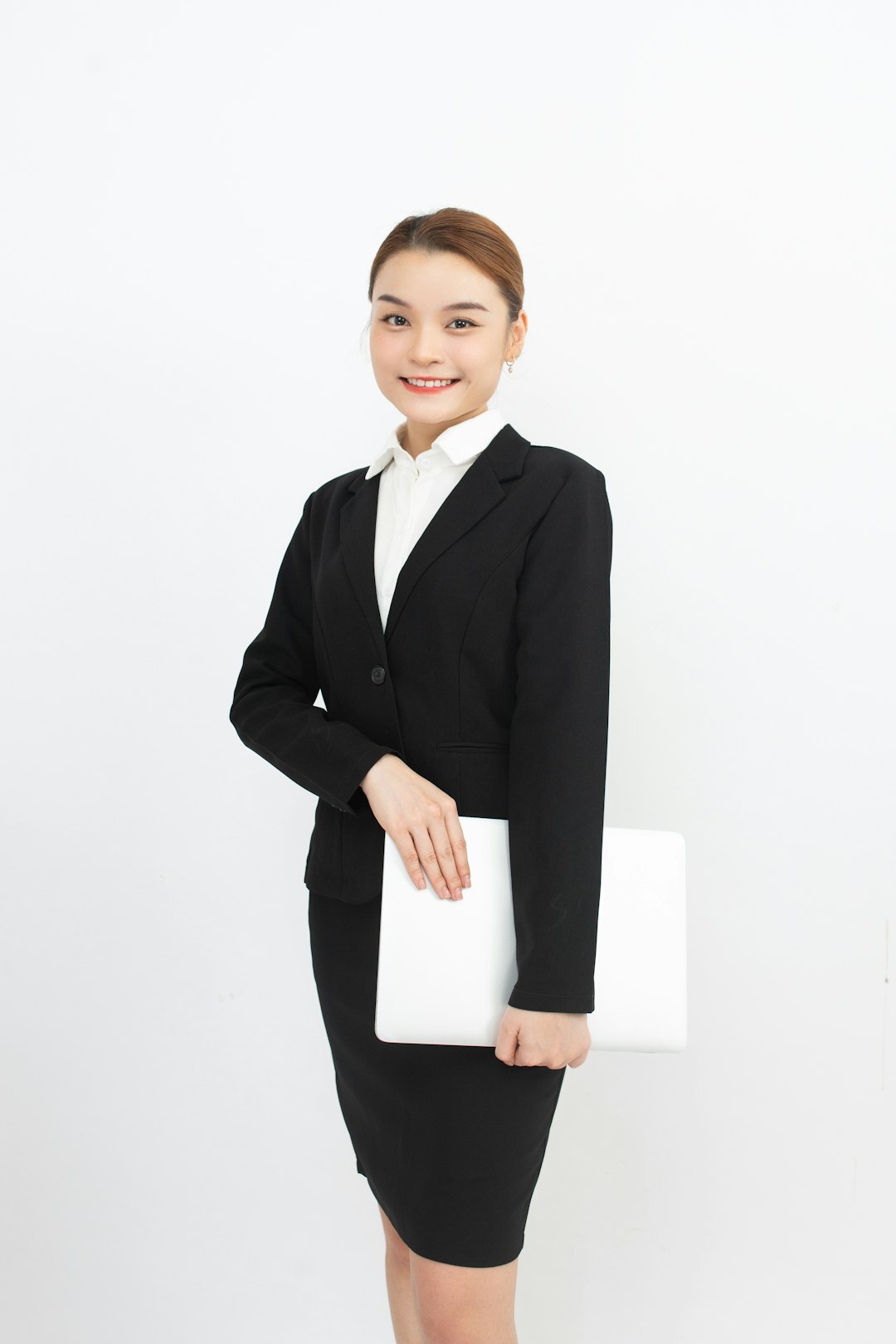 Studio portrait of a businesswoman finance consultant of Asian descent